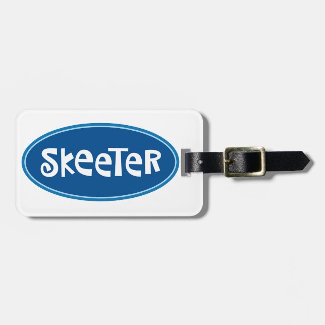 SKEETER hänger lös märkren Bagagebricka (Horisontell Framsida)
