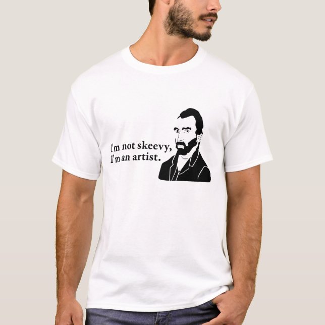 Skeevy Van Gogh Tee Shirt (Framsida)