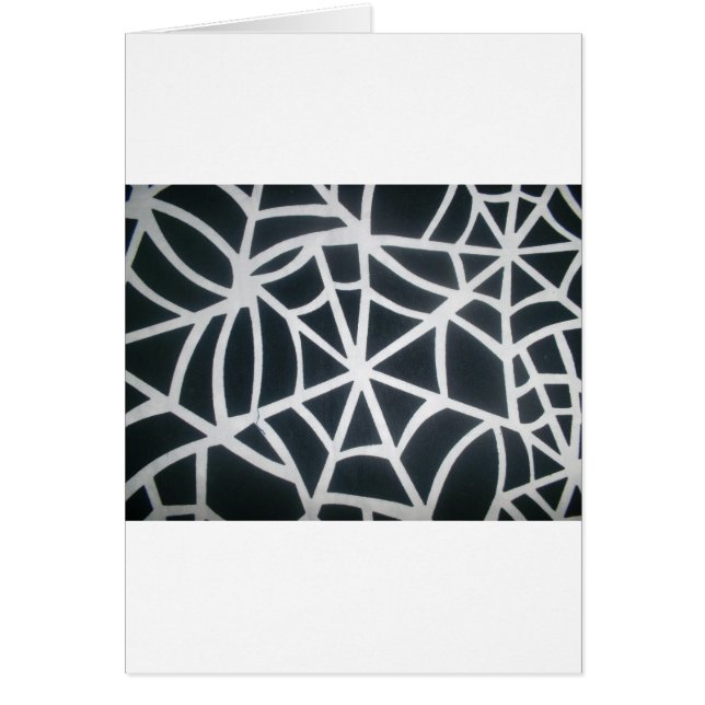 Skeezer White and Black Rand Black and White St Hälsningskort (Framsidan)