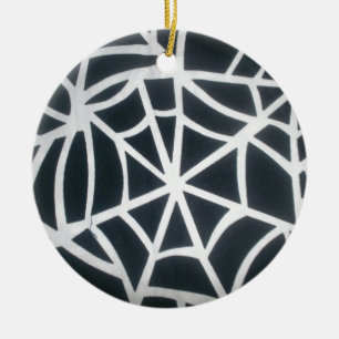 Skeezer White and Black Rand Black and White St Julgransprydnad Keramik