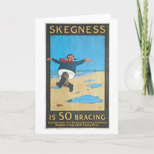 Skegness, England Vintage resor Poster Kort