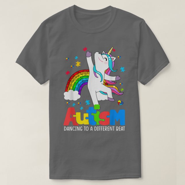 Skeja för att öka medvetenheten om autism Dabbing  T Shirt (Design framsida)