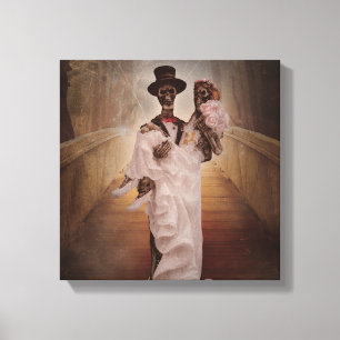 Skelbensbrid och daggdukkonst canvastryck