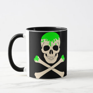 Skelbenskorsben, skelett mugg