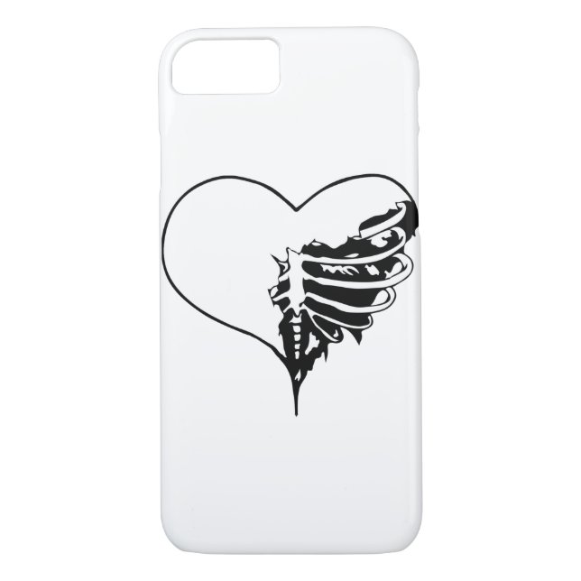 Skeleeart - Vit Case-Mate iPhone Skal (Baksida)