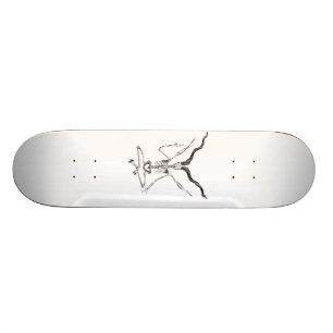 Skeletal Baphomet Skateboard Bräda 20 Cm