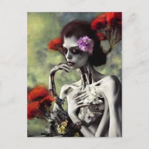 Skeletal Beauty AI genererade vykort