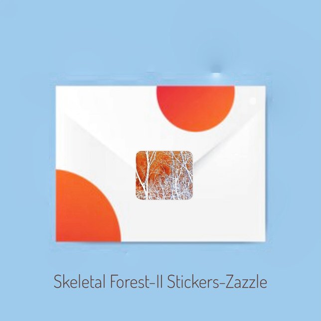 Skeletal Forest-II Fyrkantigt Klistermärke (Skapare uppladdad)