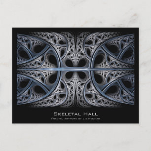 Skeletal Hall Fractal Artist Card Vykort