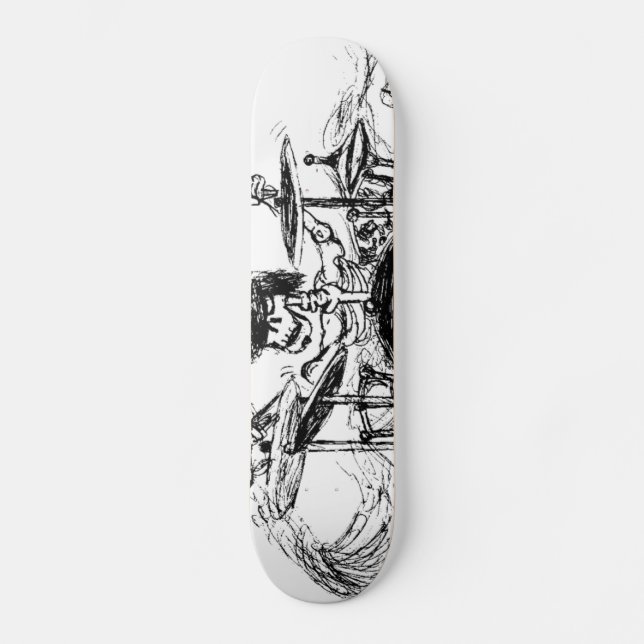 Skeletal handelsresande old school skateboard bräda 18 cm (Framsida)