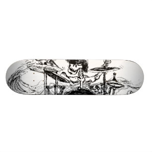 Skeletal handelsresande old school skateboard bräda 18 cm