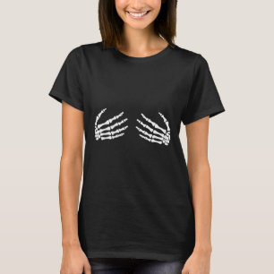 Skeletal Händer på bröstkorg och bröstkorg T Shirt