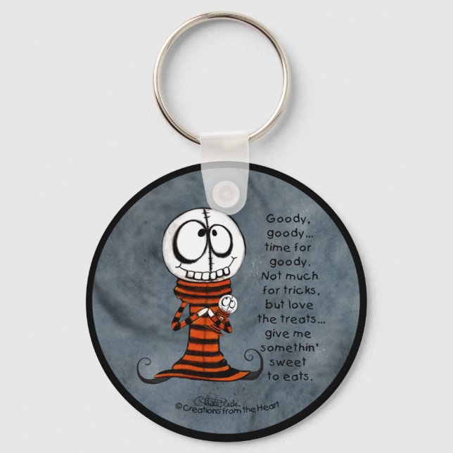 Skeletal Head-Goody Goody Nyckelring (Framsida)