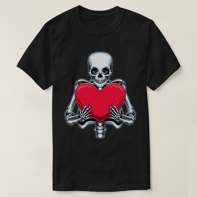 Skeletal Kärlek T Shirt (Design framsida)
