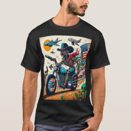 Skeletal Rider on an Apocalyptic Journey T Shirt