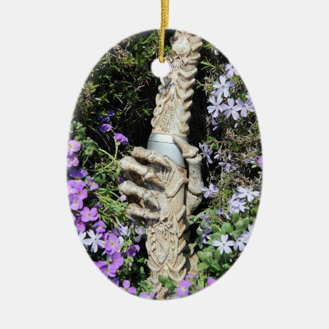 Skeletand- gotiic/Ornament Julgransprydnad Keramik (Framsidan)