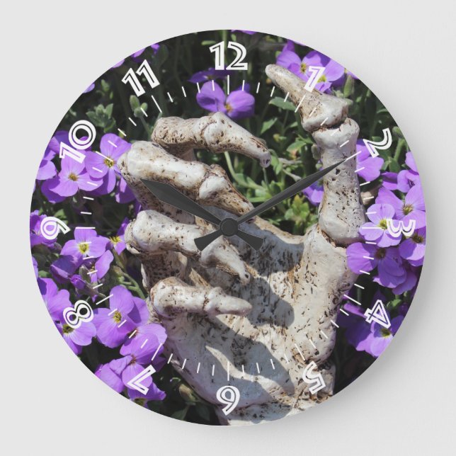 Skelethand - Gothic / Wanduhr Stor Klocka (Framsida)
