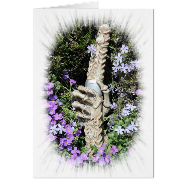 Skelethand - gotiic / Karte Hälsningskort (Framsidan)