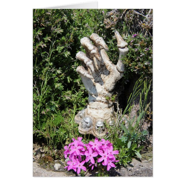 Skelethand - gotiic / Karte Hälsningskort (Framsidan)