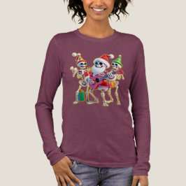 **Skeleton 3D Christm Santa Party – Funnyas Skelet T Shirt