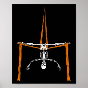 Skeleton Aerialist - Halloween Aerial Silke Circus Poster