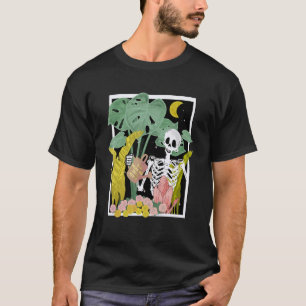 Skeleton alla mina vänner är växtgarde t shirt