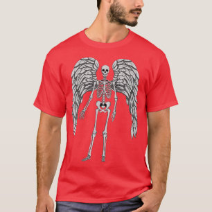 Skeleton Angel Fairycore Grunge Aesthetic Goth Ske T Shirt