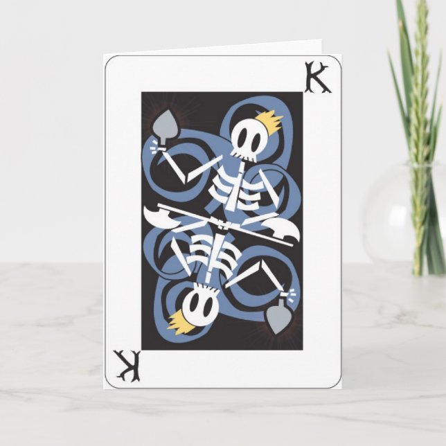 SKELETON ANSIKTE CARD KORT (Framsida)