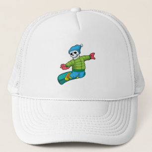 Skeleton as Snowboarder with Snowboard Keps