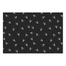 Skeleton ASL ILY händer Papprare