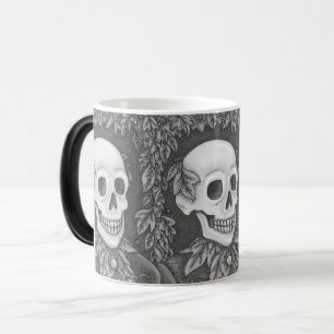 SKELETON AUTUMN GENTLEMAN, HALLOWEEN MORPHING MUGG