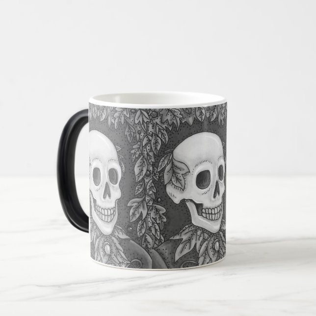 SKELETON AUTUMN GENTLEMAN, HALLOWEEN MORPHING MUGG (Framsida vänster)