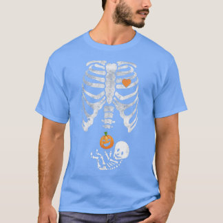 Skeleton Baby Pregnant Xray Rib Cage for Fall Hall T Shirt