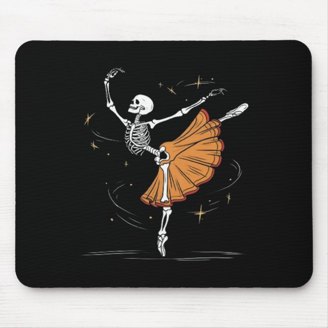 Skeleton Ballerina Ballet Dance Halloween Musmatta (Framsidan)