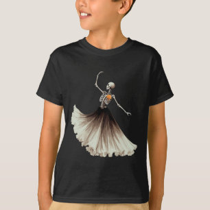 Skeleton Ballerina Ballet Dance Halloween Women Gi T Shirt