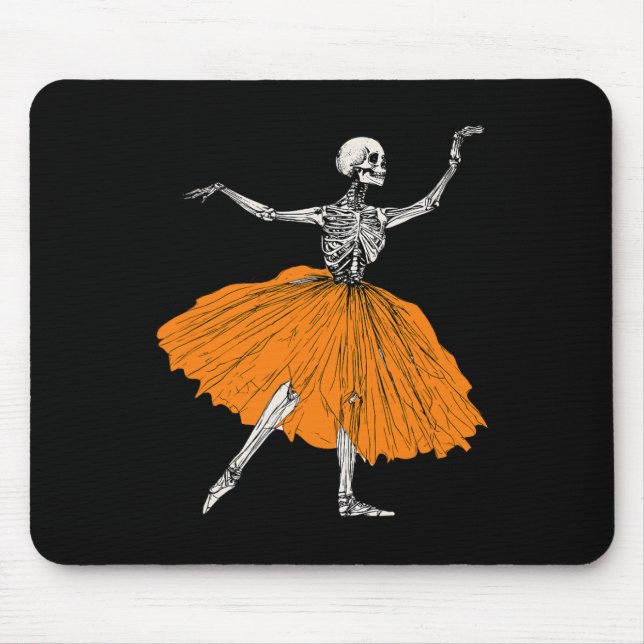 Skeleton Ballerina Dance Tutu Spooky Ballet Dancer Musmatta (Framsidan)