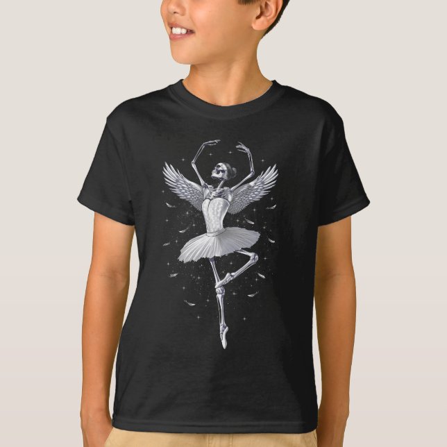 Skeleton Ballerina T Shirt (Framsida)