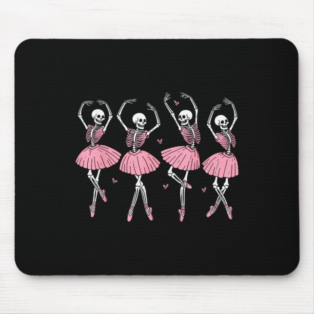 Skeleton Ballerinas Ballet Dance Cute Girl Hallowe Musmatta (Framsidan)