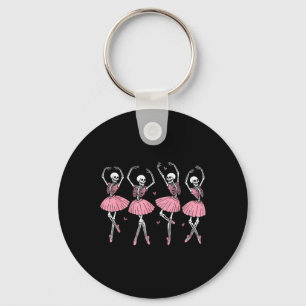 Skeleton Ballerinas Ballet Dance Cute Girl Hallowe Nyckelring