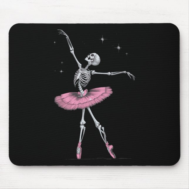 Skeleton Ballet Halloween Costume Funny Skull Musmatta (Framsidan)