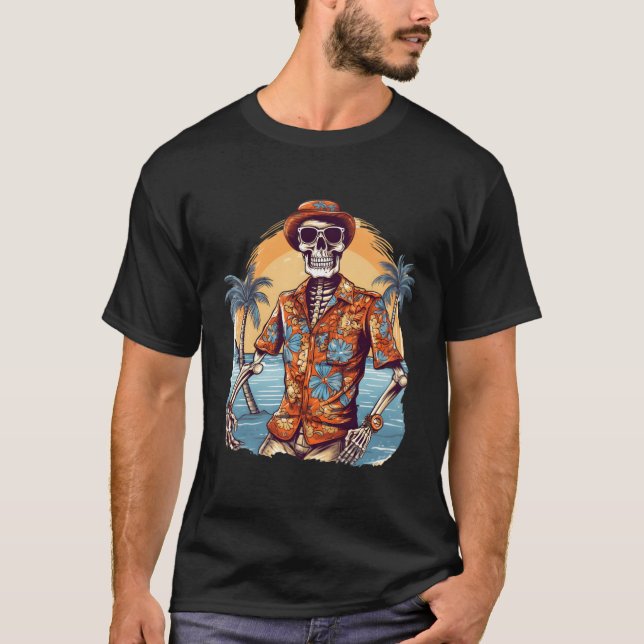Skeleton Beach T Shirt (Framsida)