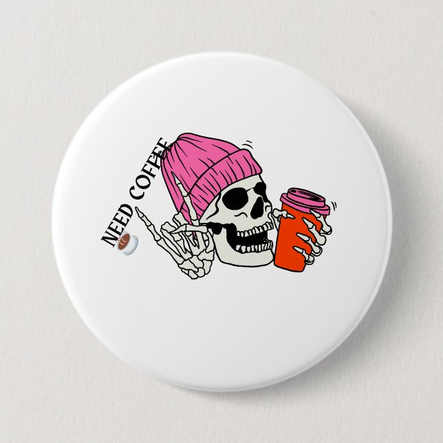 Skeleton behöver kaffe knapp (Framsida)