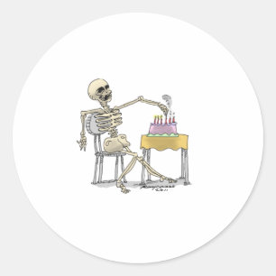 sKeLeToN BiRtHdAy CaKe Runt Klistermärke