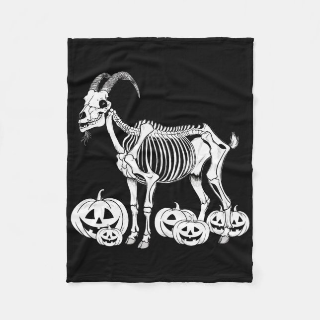Skeleton Birthday Halloween Manar Womens Kids Fleecefilt (Framsidan)