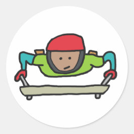 Skeleton Bob Runt Klistermärke