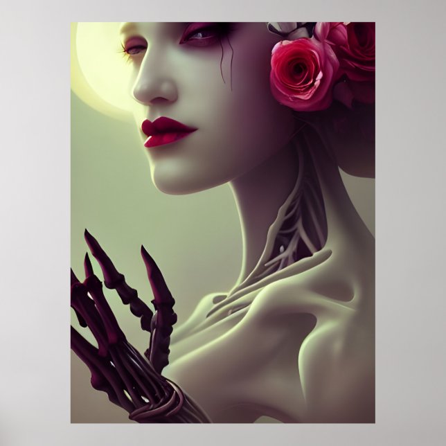 Skeleton Bone Woman Poster (Framsidan)