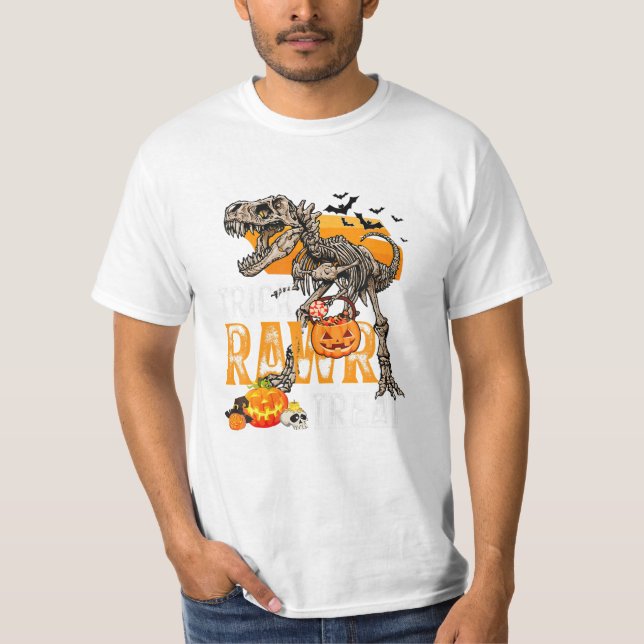 Skeleton Bones Trick Raw T Shirt (Framsida)