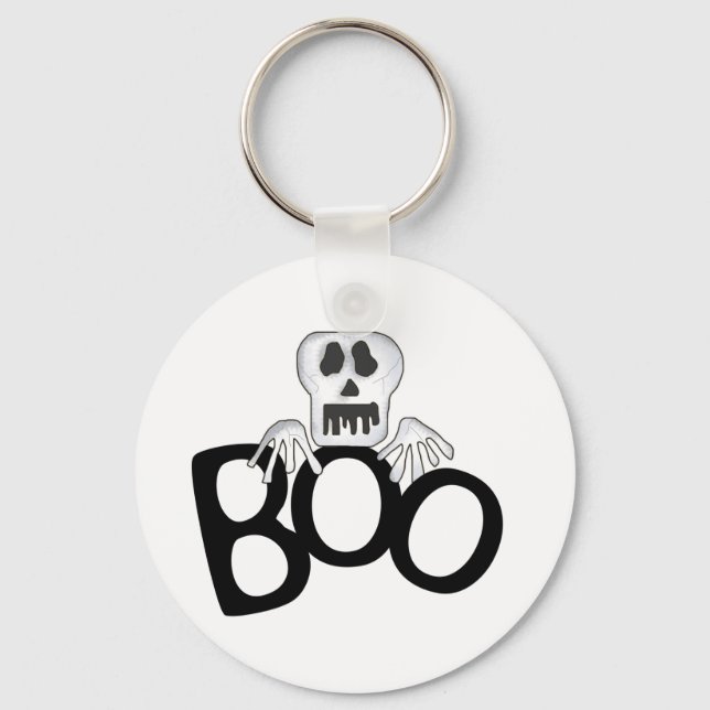 Skeleton Boo Tshirts och Gifts Nyckelring (Framsida)