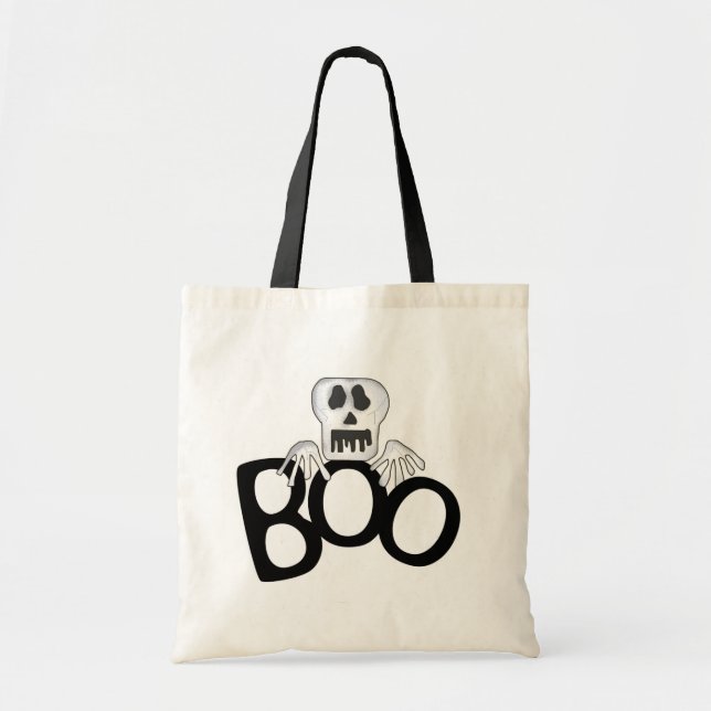 Skeleton Boo Tshirts och Gifts Tygkasse (Framsidan)