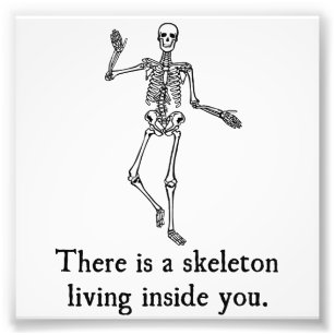 Skeleton bor inuti dig fototryck